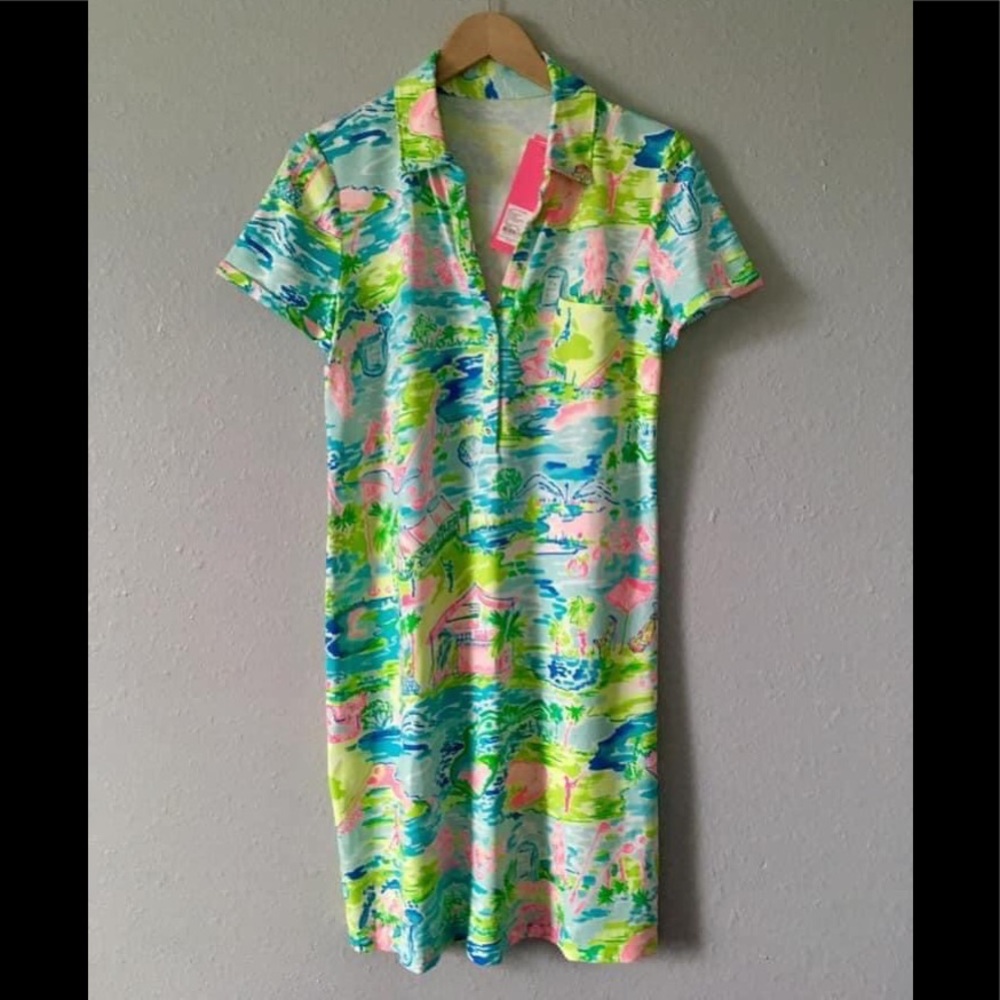 NWT Sadie Polo Dress in Honda Classic Size M